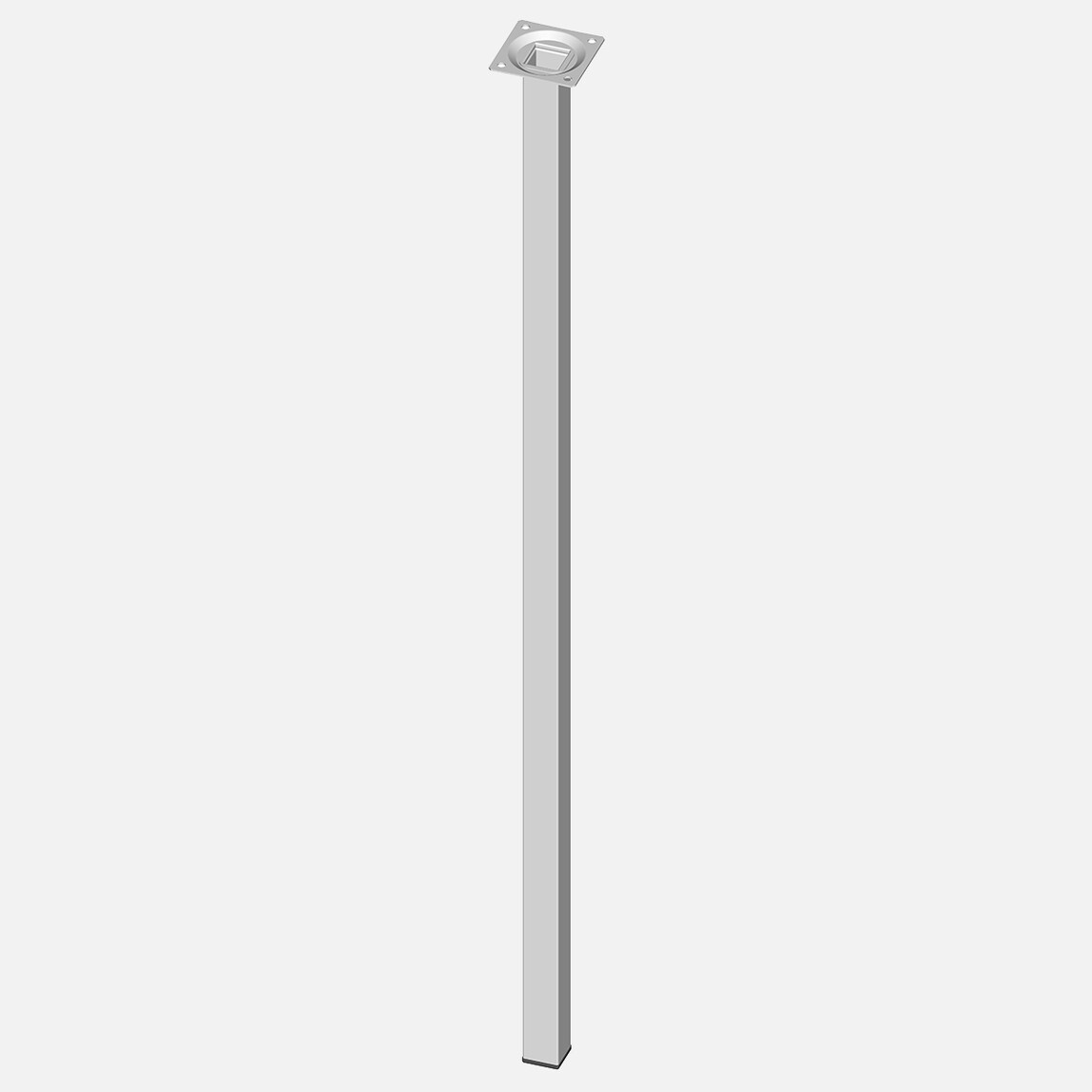    Regalux Masa Ayağı, Çelik boru kare, 800mm, beyaz  