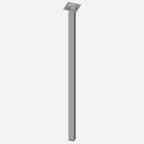 Regalux Masa Ayağı Çelik Boru Kare 700mm Beyaz 