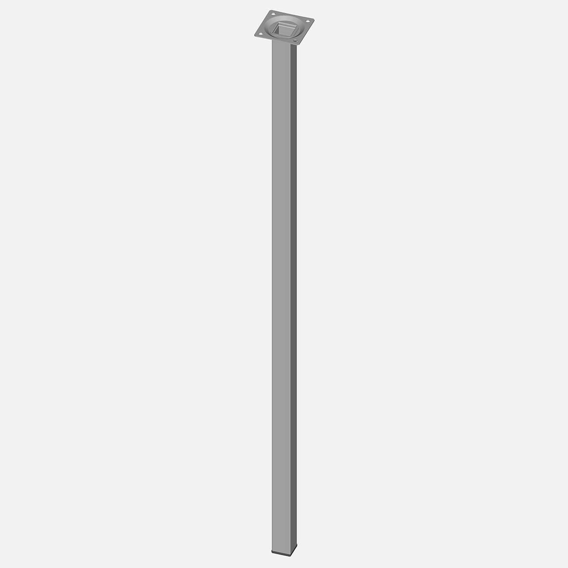    Regalux Masa Ayağı Çelik Boru Kare 800mm Beyaz  