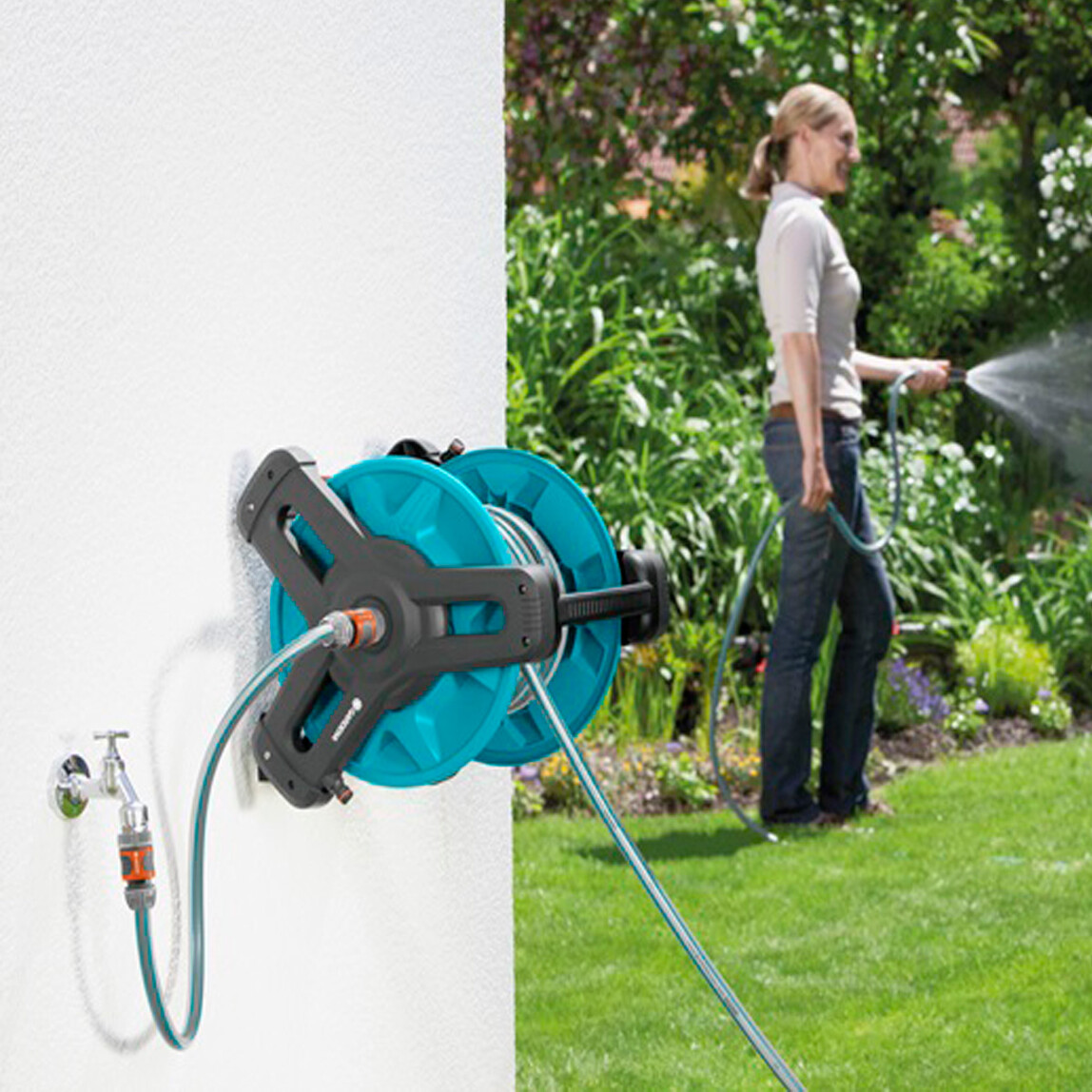    Gardena Duvara Monte Hortum Arabası Seti 08009-20 
