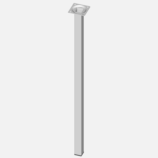 Regalux Masa Ayağı Çelik Boru Kar 600 mm Beyaz 