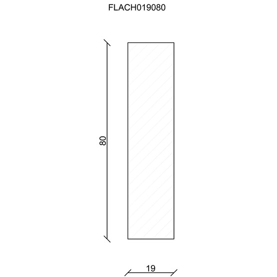 Neuhofer Düz Ahşap Çıta 19x80 mm  240 cm