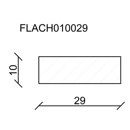 Neuhofer Düz Ahşap Çıta 10x29 mm 240 cm