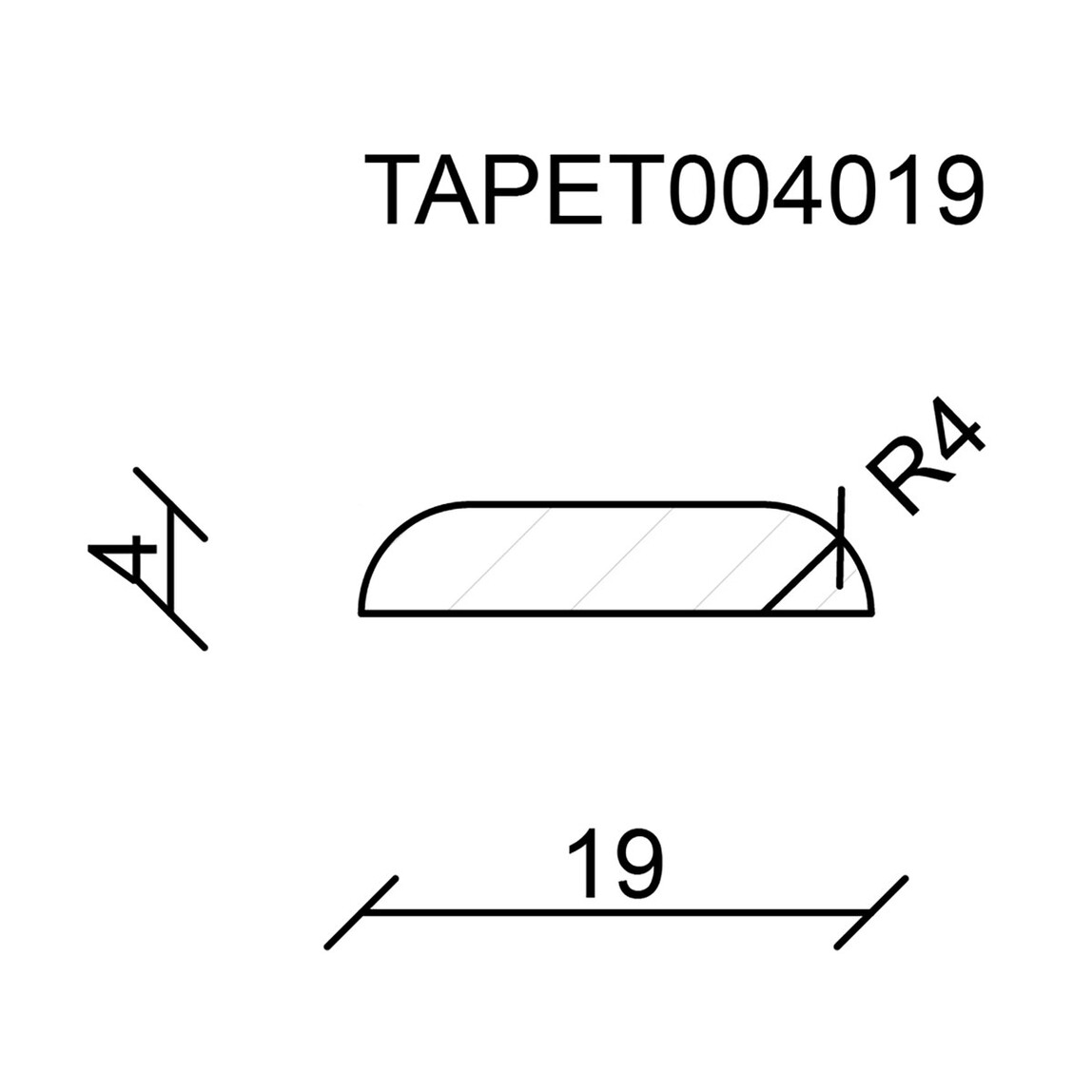   Neuhofer Duvar Kağıdı Çıtası  04x19 mm 240 cm 