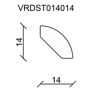 Neuhofer Yuvarlak Çeyrek Çıta 14 mm 240 cm_1