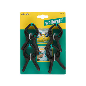 Wolfcraft Microfix 4'lü 30 mm Mini Yaylı İşkence Seti_1