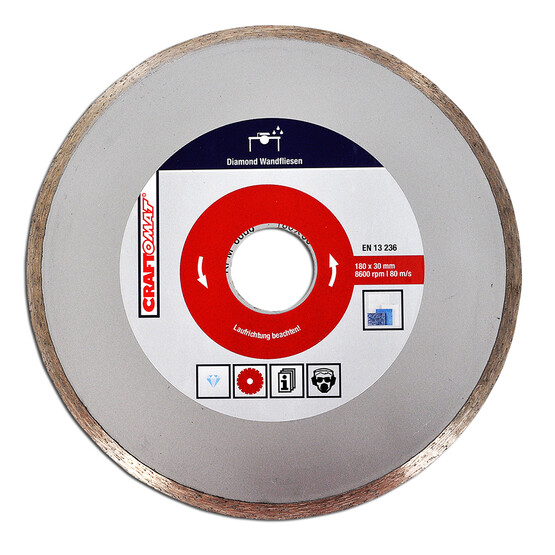 Craftomat Elmas Kesici Disk 180 mm Duvar Seramik Kırmızı 