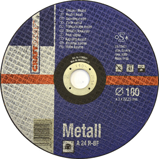 Craftomat Kesici Disk 180 mm Metal Mavi  