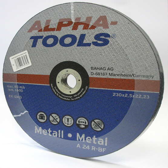Alpha Tools 5'li Kesici Disk 230 mm Metal Mavi 