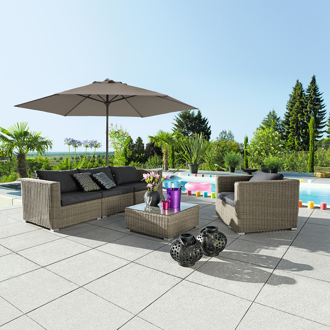    Sunfun Trentino II Şemsiye Antrasit 300 cm  