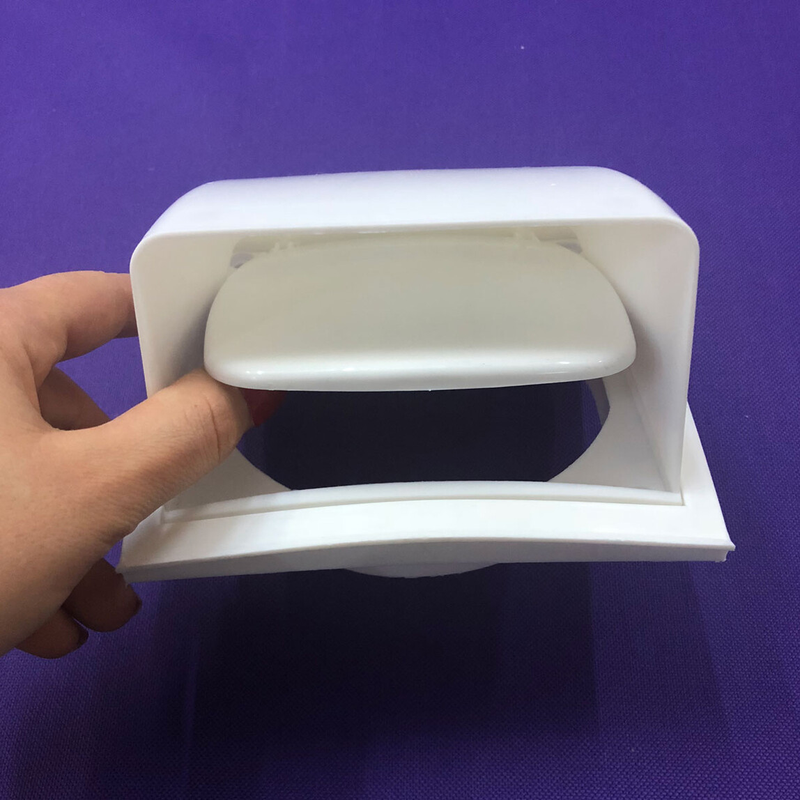    İlöz Dış Duvar Izgarası Korumalı Çap 125 mm Beyaz  