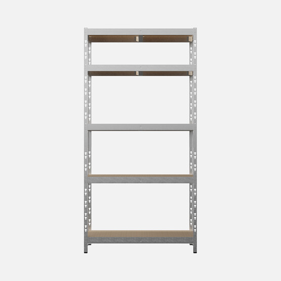 Regalux 5 Katlı Metal Raf Gri 90x40x180 cm
