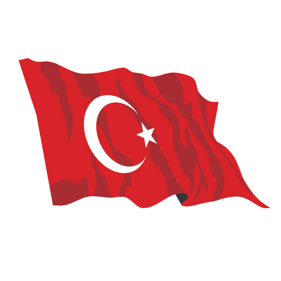 Koşan Türk Bayrağı 