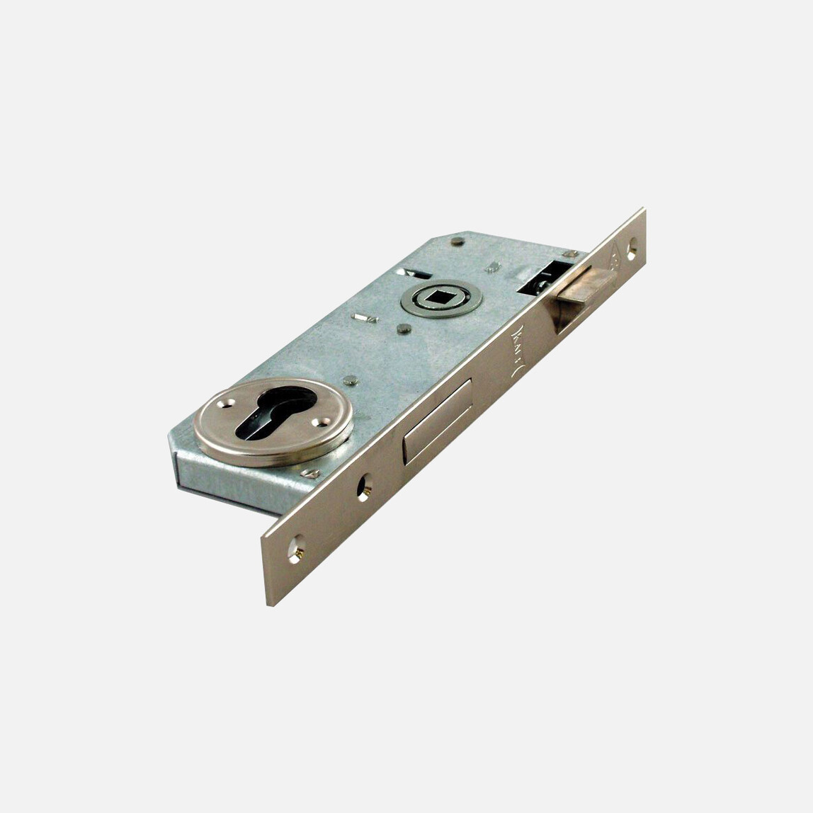    Kale Kilit Silindir Gömme Rulman 35X68 mm Nikel Daire Kilidi  