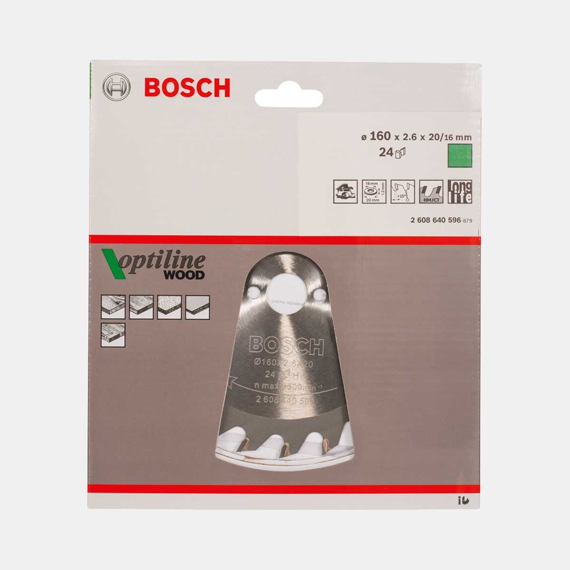    Bosch Optiline Daire Testere Bıçağı   160x16 mm  24 Diş  