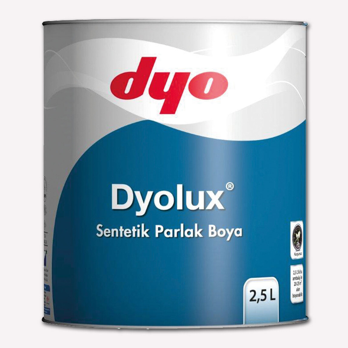 Dyo 2,5 lt Dyolux Sentetık Boya Koyu Kahve_0