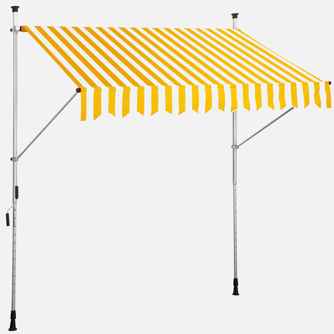 Sunfun Teleskopik Tente Sarı-Beyaz 250x130 cm_1