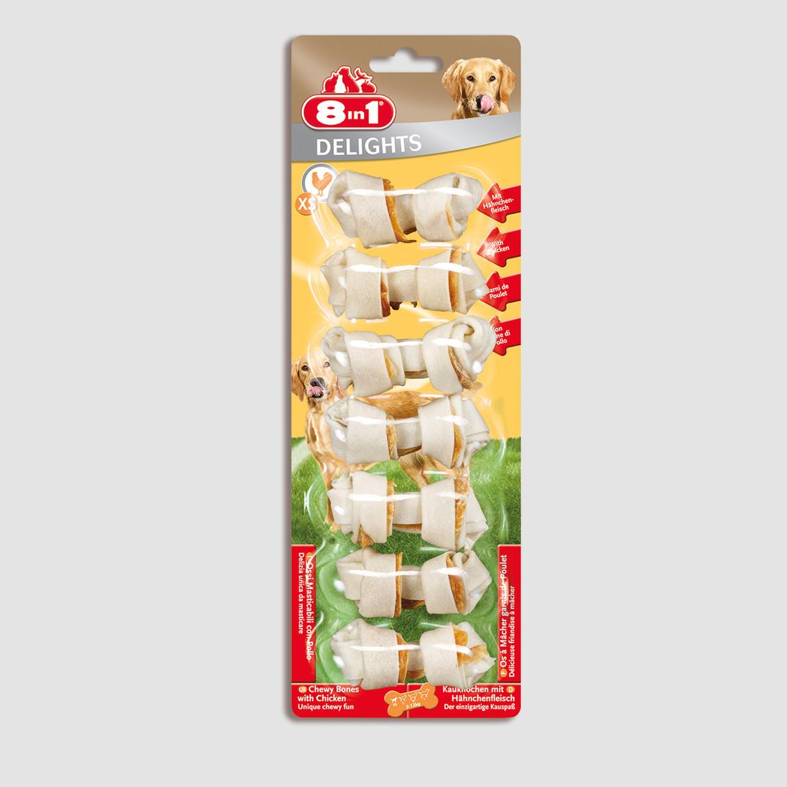 8in1 Delight Bones XS Köpek Ödül Kemiği_0