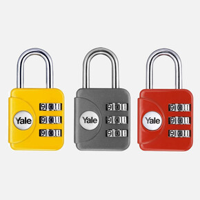 Yale Geniş Tip Mini Şifreli Asma Kilit - Karışık Renkli - Blister_0