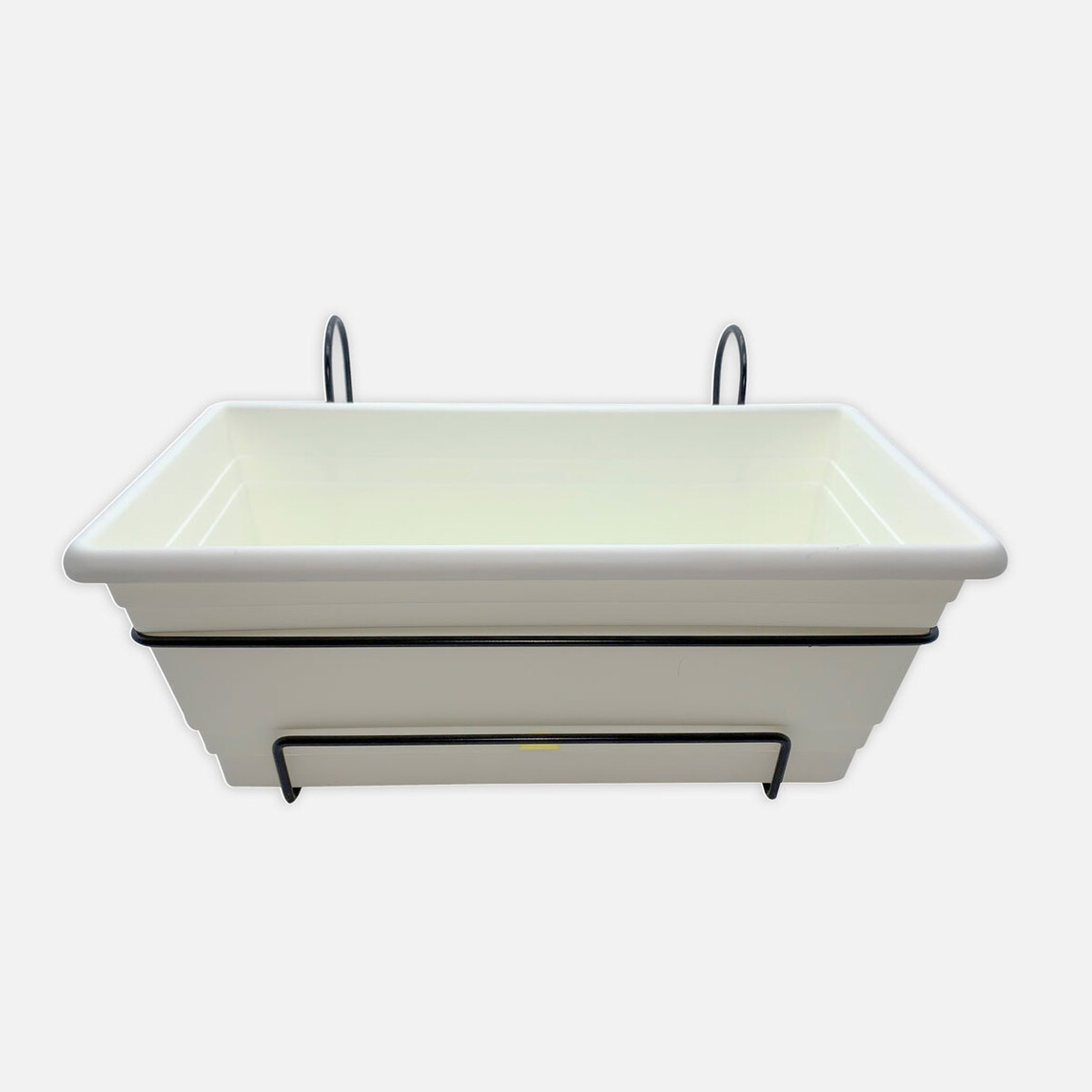    Üçsan Ferforjeli Saksı 40cm Beyaz Ürgüp  
