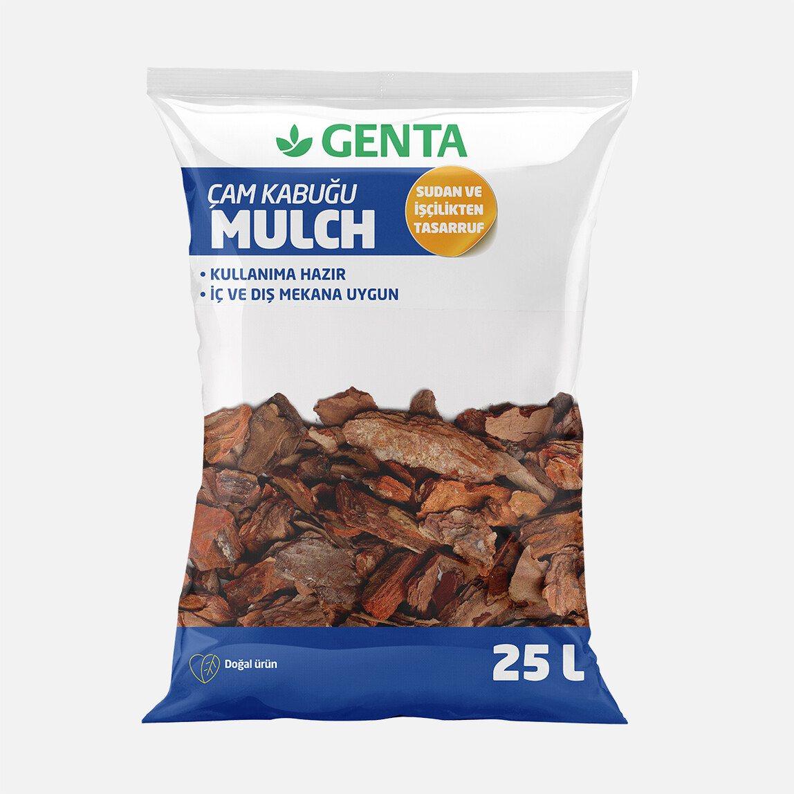 Genta Mulch Ufak Tane Çam Kabuğu 25 lt_0