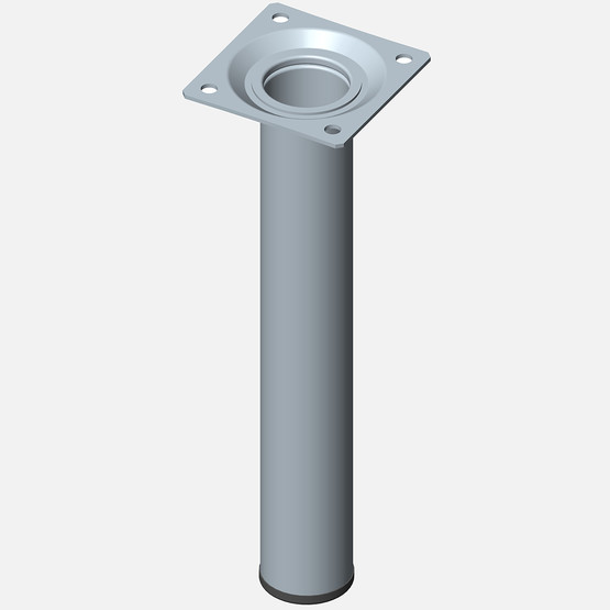 Regalux Masa Ayağı, Çelik boru yuvarlak, 200mm, paslanmaz Çelik renginde