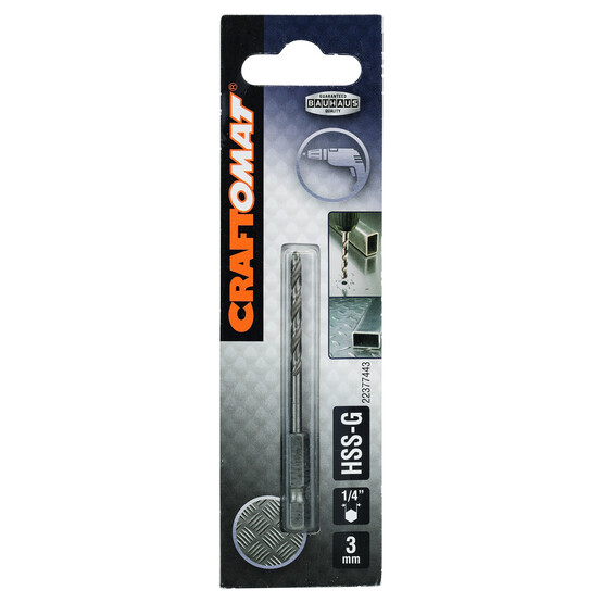 Craftomat HSS-G Metal Matkap Ucu 3 mm 1/4 