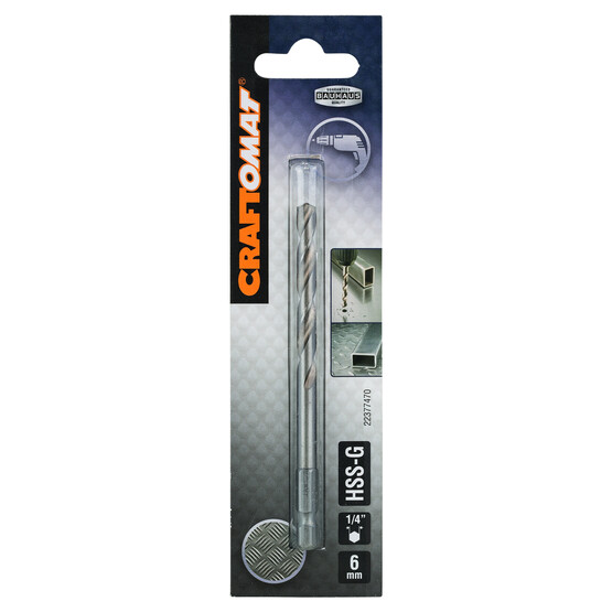 Craftomat HSS-G Metal Matkap Ucu 6 mm 1/4 