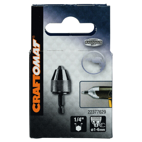 Craftomat Anahtarsız Mandren 1-6 mm, 1/4 