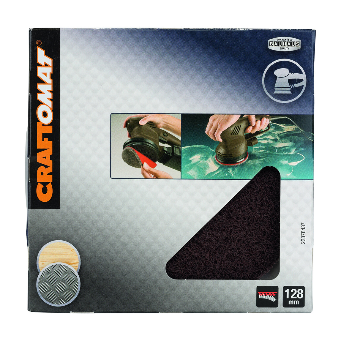    Craftomat Keçe Zımpara K 128 mm  