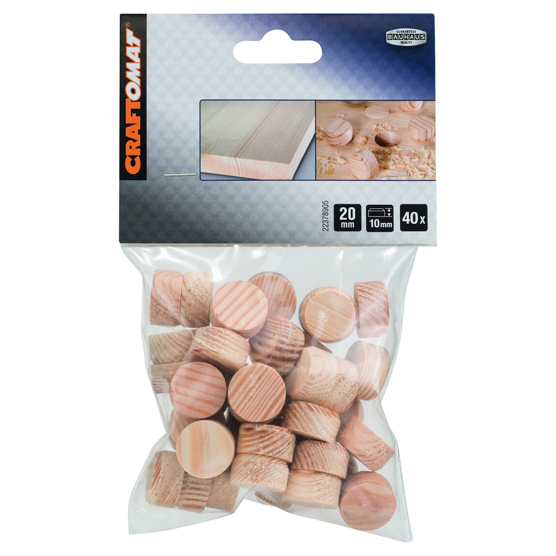    Craftomat Pivot Dübel 20x10 mm (40 adet)  