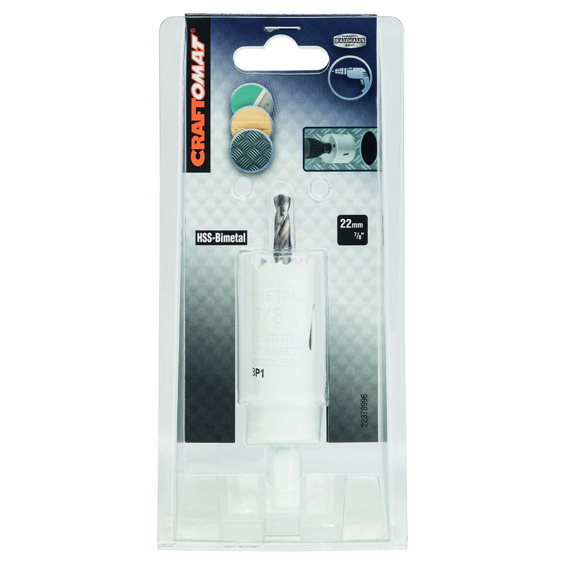    Craftomat HSS-BiM Delik Açma Testeresi 22 mm  