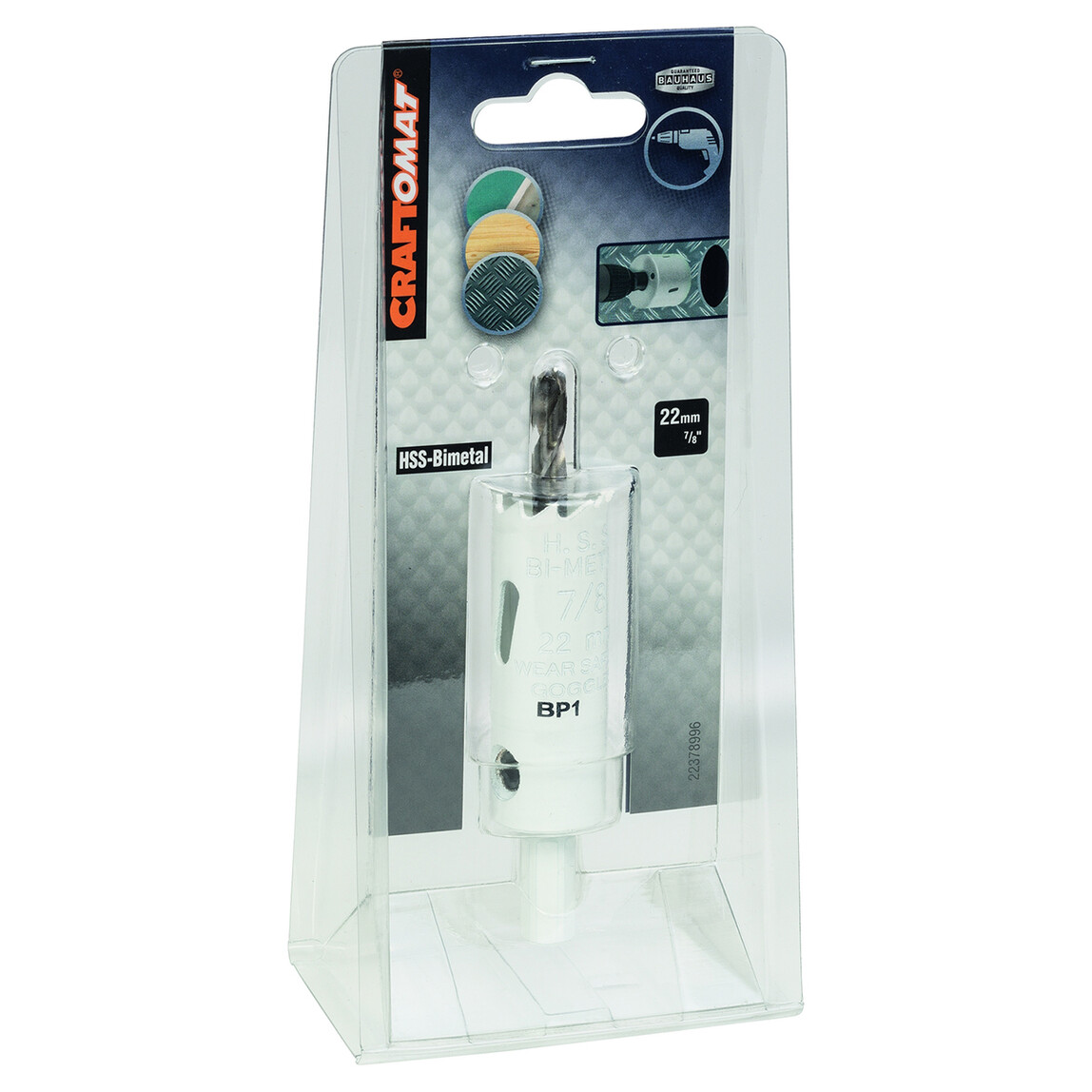    Craftomat HSS-BiM Delik Açma Testeresi 22 mm  