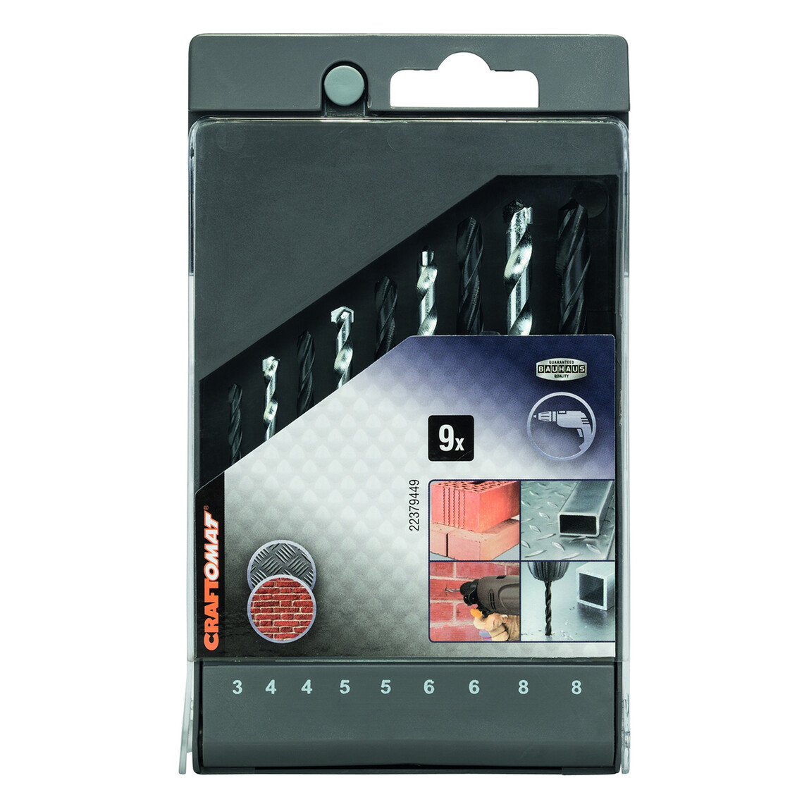    Craftomat HSS-R Taş/AhşapKarışıkSet3-8 mm  
