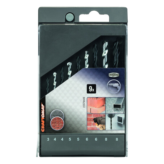 Craftomat HSS-R Taş/AhşapKarışıkSet3-8 mm 