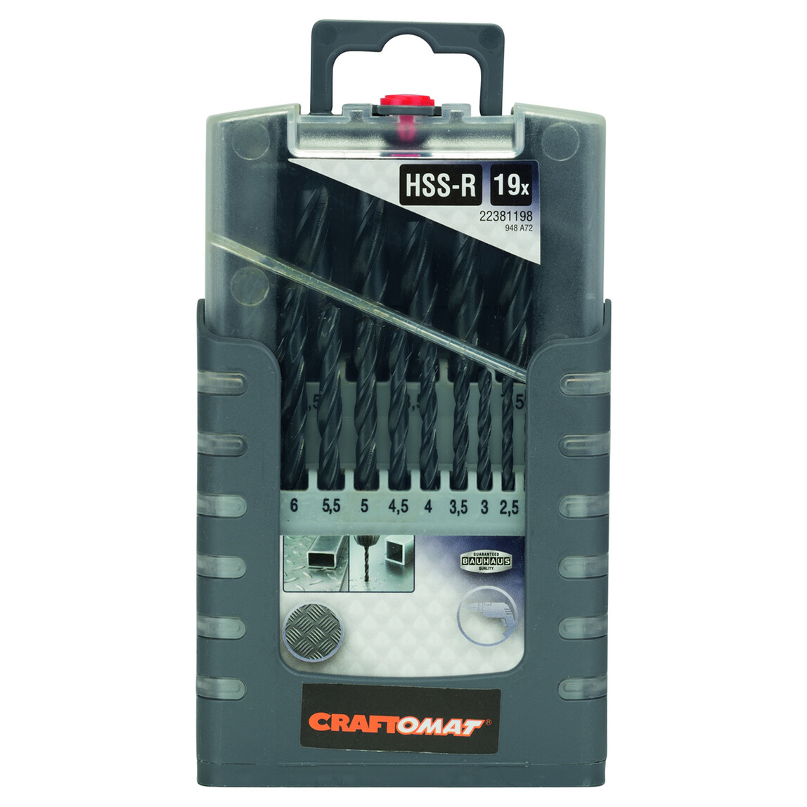    Craftomat HSS-R Metal Matkap Ucu Set 1-10 mm  