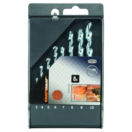 Craftomat Taş Matkap Ucu Set 8'li 3-1 0 mm 