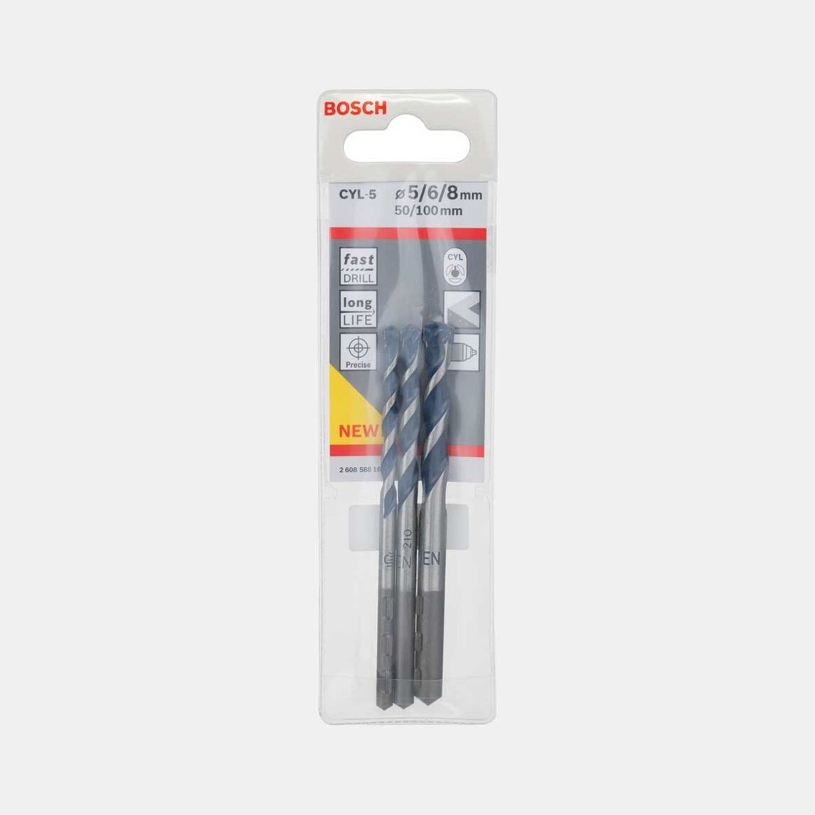    Bosch Beton Matkap Ucu 3'lü  5, 6, 8Mm Cyl5  Blue Granıte  