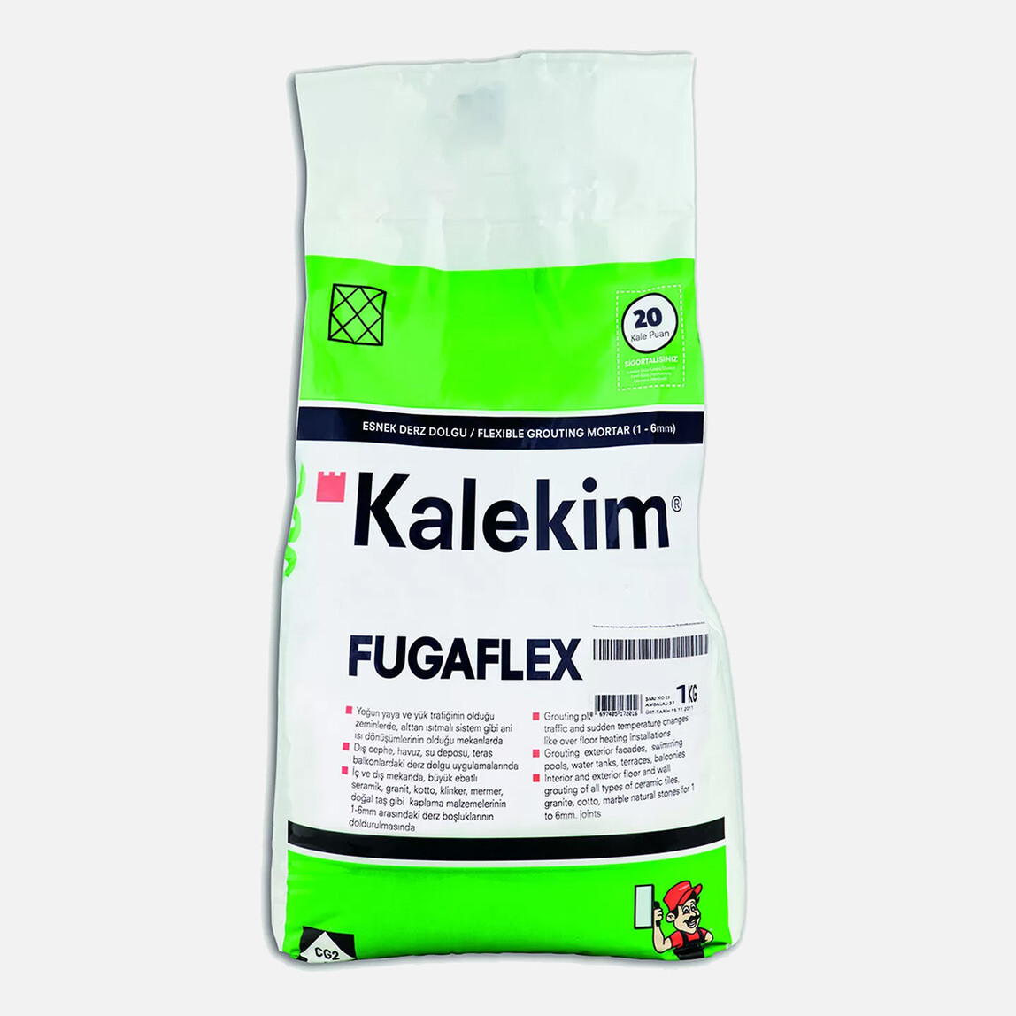    Kalekim 2301-1Kg Fugaflex(1-6) Beyaz   
