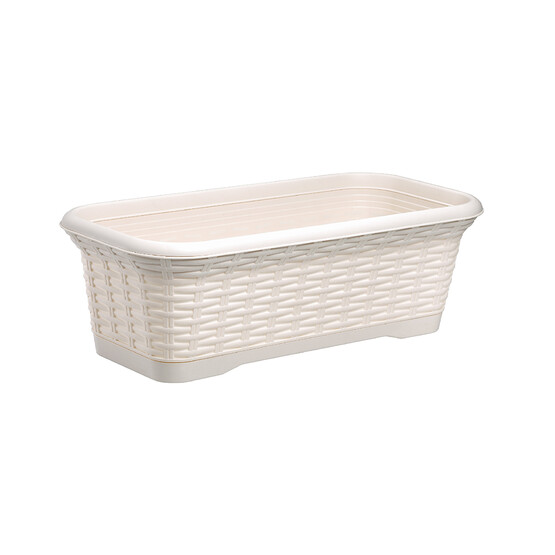 Üçsan Rattan Hasır Balkon Saksısı 55 cm 