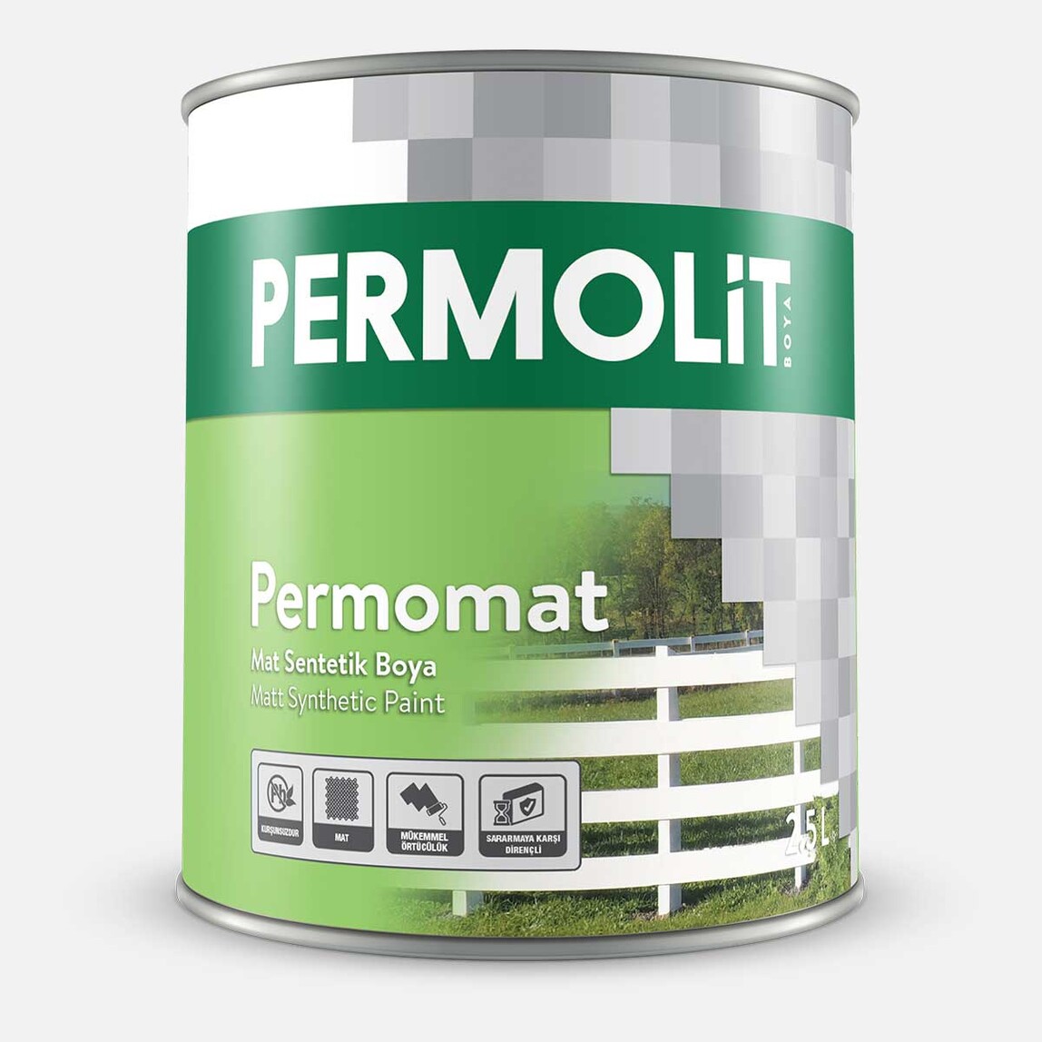    Permolit 2,5Lt Permolit Mat Sentetik Boya Siyah 