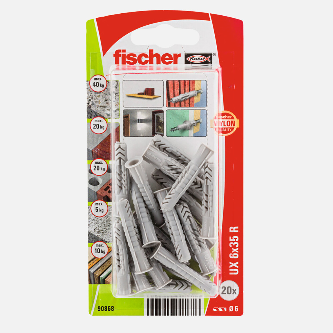    Fischer UX 6x35 Universal Dübel   