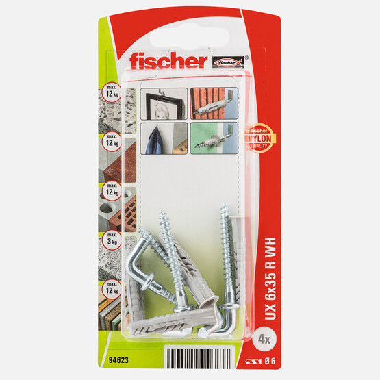 Fischer UX  6x35 Universal Dübel Açılı Kancalı 