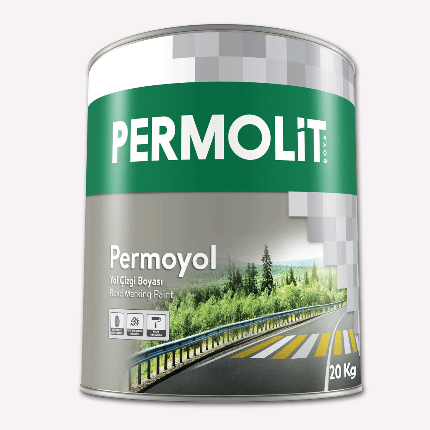 Permolit Permoyol 20 Kg Yol Çizgi Boyası Beyaz Bauhaus