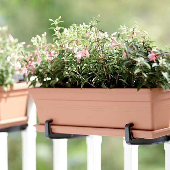 Elho Green Basics Balkon Saksısı Kahve 50 cm 