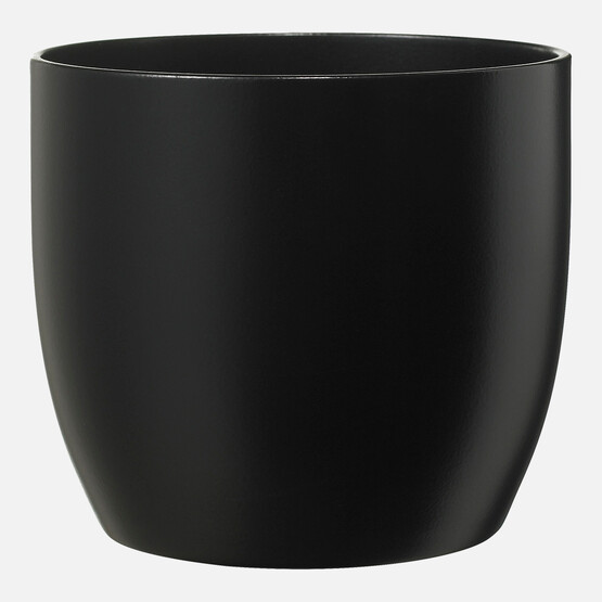 Basel Fashion Saksı Mat Siyah 14 cm