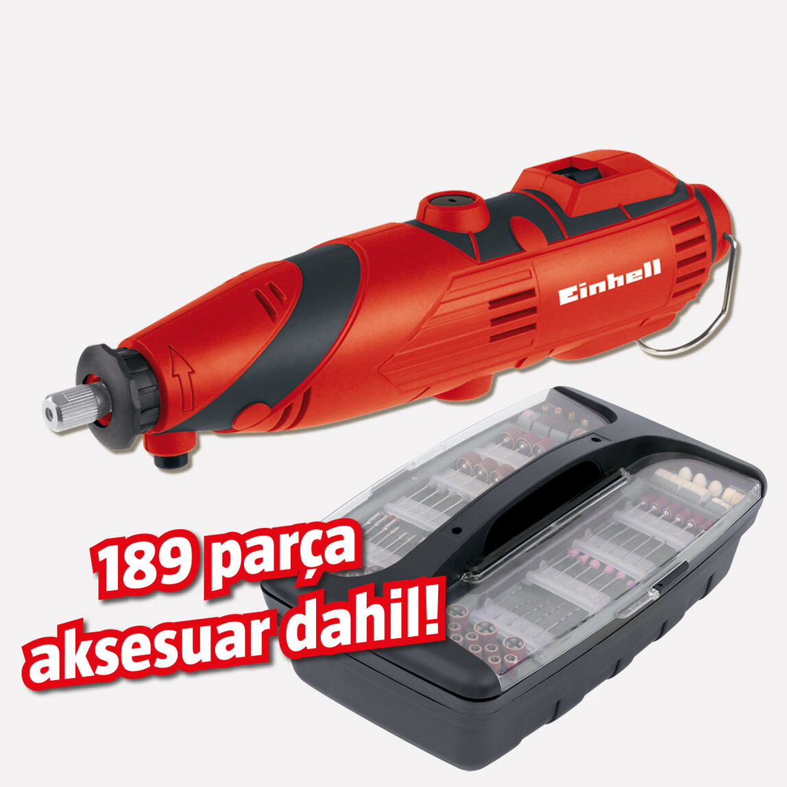    Einhell TC-MG 135E Mini Taşlama ve Gravür Seti 