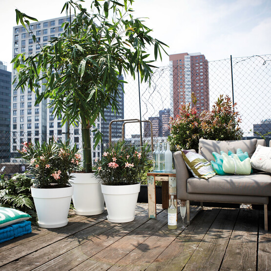 Elho Saksı Beyaz Loft Urban  