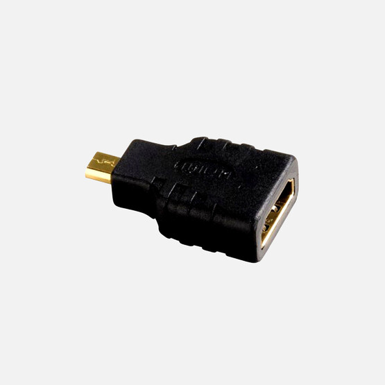 Hama Adaptör HDMI A Soket - D Mikro Fiş Altın Uç (Siyah) 