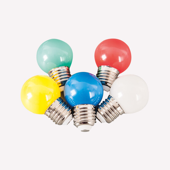 Ecolite 1 W Renkli E27 LED Ampul